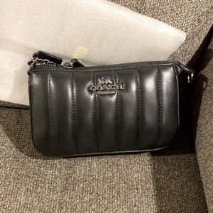 Coach Nolita 19 Black Linear Quilted